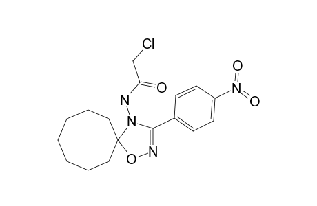 2-chloro-N-[3-(4-nitrophenyl)-1-oxa-2,4-diazaspiro[4.7]dodec-2-en-4-yl]acetamide