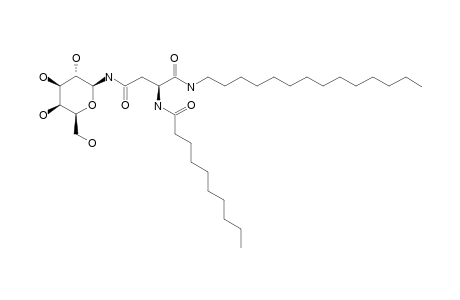 N(4)-BETA-D-GALACTOPYRANOSYL-N(2)-DECANOYL-L-ASPARAGINE-TETRADECYLAMIDE