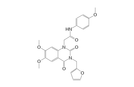 2-(3-(2-furylmethyl)-6,7-dimethoxy-2,4-dioxo-3,4-dihydro-1(2H)-quinazolinyl)-N-(4-methoxyphenyl)acetamide