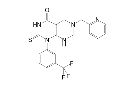 6-(pyridin-2-ylmethyl)-2-sulfanylidene-1-[3-(trifluoromethyl)phenyl]-1H,2H,3H,4H,5H,6H,7H,8H-[1,3]diazino[4,5-d]pyrimidin-4-one