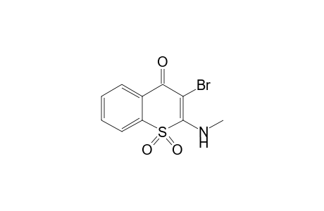 4H-1-Benzothiopyran-4-one, 3-bromo-2-(methylamino)-, 1,1-dioxide