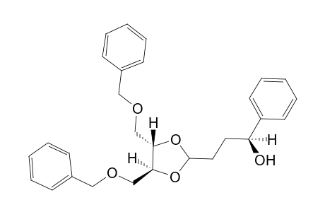 (1S)-3-[(4S,5S)-4,5-bis(benzoxymethyl)-1,3-dioxolan-2-yl]-1-phenyl-propan-1-ol