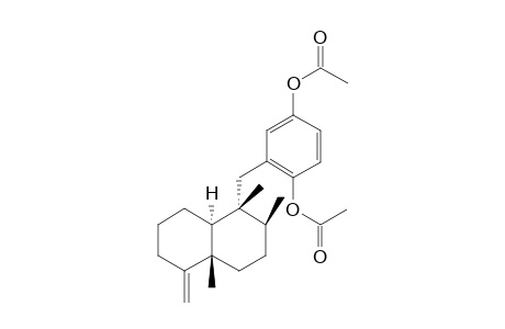 1,2,9-Trimethyl-9-methylene-1-(2',5'-diacetoxybenzyl)-perhydro-naphthalene