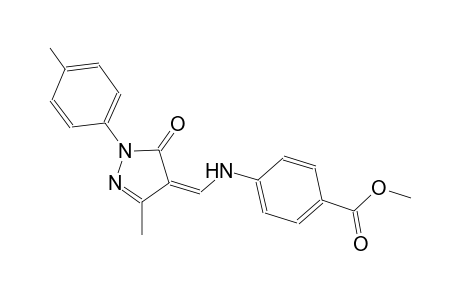 methyl 4-({(Z)-[3-methyl-1-(4-methylphenyl)-5-oxo-1,5-dihydro-4H-pyrazol-4-ylidene]methyl}amino)benzoate