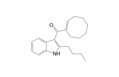 2-n-Butyl)-3-(cyclooct-1-enecarbonyl)indole