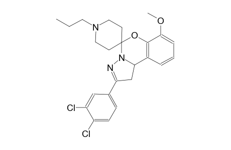 2-(3,4-dichlorophenyl)-7-methoxy-1'-propyl-1,10b-dihydrospiro[benzo[e]pyrazolo[1,5-c][1,3]oxazine-5,4'-piperidine]