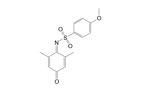 N-(4-METHOXYPHENYL)-SULFONYL-3,5-DIMETHYL-1,4-BENZOQUINONIMINE
