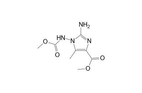 Methyl 1-[N-(methoxycarbonyl)amino]-2-aminoimidazole-5-methyl-4-carboxylate