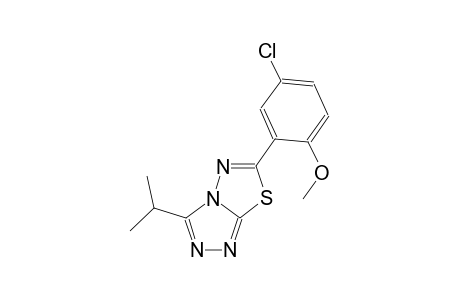 [1,2,4]triazolo[3,4-b][1,3,4]thiadiazole, 6-(5-chloro-2-methoxyphenyl)-3-(1-methylethyl)-