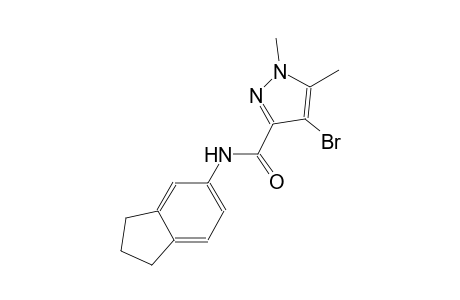 4-bromo-N-(2,3-dihydro-1H-inden-5-yl)-1,5-dimethyl-1H-pyrazole-3-carboxamide