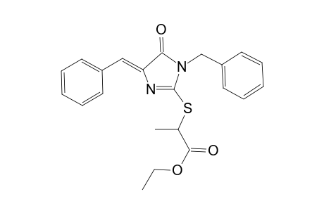 Ethyl 2-(1-benzyl-4-benzylidene-5-oxo-imidazol-2-yl)sulfanylpropanoate
