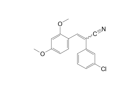 2-(m-chlorophenyl)-3-(2,4-dimethoxyphenyl)acrylonitrile