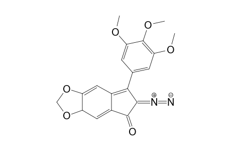 6-Diazo-7-(3,4,5-trimethoxyphenyl)-5H-indeno[5,6-d]-1,3-dioxol-5-one