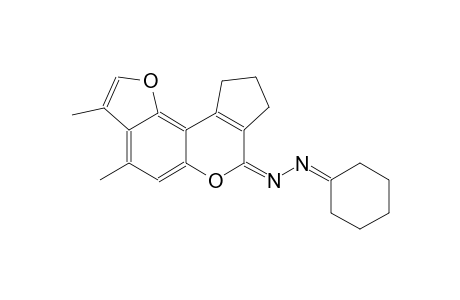 cyclohexanone, ((7E)-9,10-dihydro-3,4-dimethylcyclopenta[c]furo[2,3-f][1]benzopyran-7(8H)-ylidene)hydrazone
