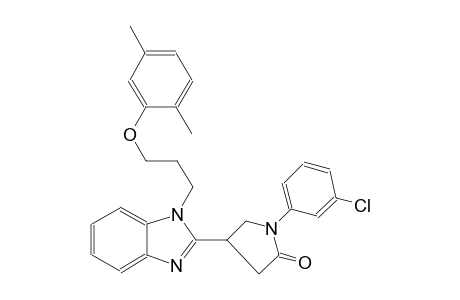 2-pyrrolidinone, 1-(3-chlorophenyl)-4-[1-[3-(2,5-dimethylphenoxy)propyl]-1H-benzimidazol-2-yl]-