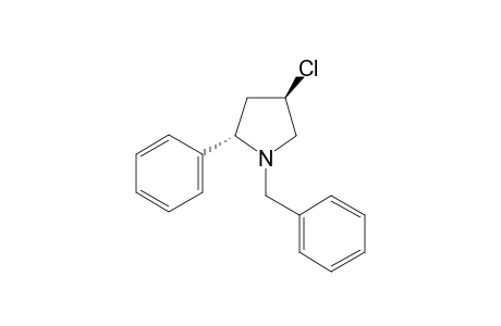 (2S,4R)-1-(benzyl)-4-chloro-2-phenyl-pyrrolidine