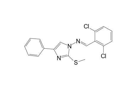 1H-Imidazol-1-amine, N-[(2,6-dichlorophenyl)methylene]-2-(methylthio)-4-phenyl-