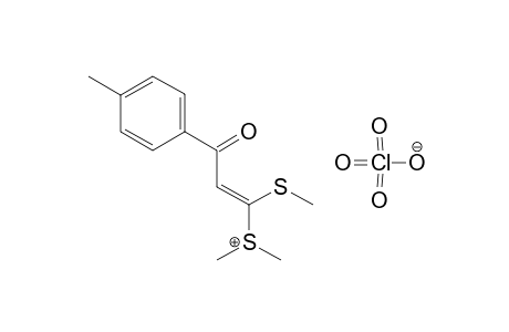 S-[3-(4-Methylphenyl)-1-methylthio-3-oxopropenyl]-S,S-dimethylsulfinylinium perchlorate