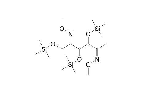 D-THREO-2,5-HexoDIULOSE, 1-DEOXY-3,4,6-TRIS-O-(TRIMETHYLSILYL)-, BIS(O-METHYLOXIME)