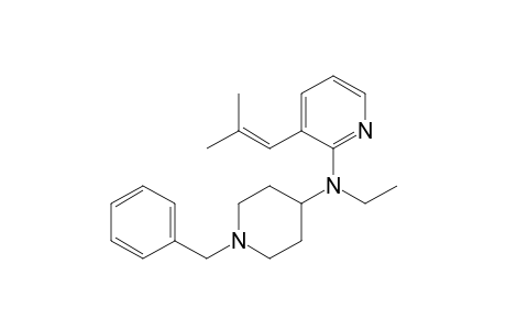 (1-benzyl-4-piperidyl)-ethyl-[3-(2-methylprop-1-enyl)-2-pyridyl]amine