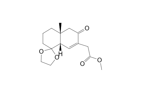 Methyl [(4a.beta.,8a.beta.)-8-Ethylenedioxy-3,4,4a,5,6,7,8,8a-octahydro-4a-methyl-3-oxo-2-naphthyl]acetate