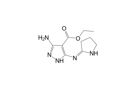 3-amino-5-(2-pyrrolidinylideneamino)pyrazole-4-carboxylic acid