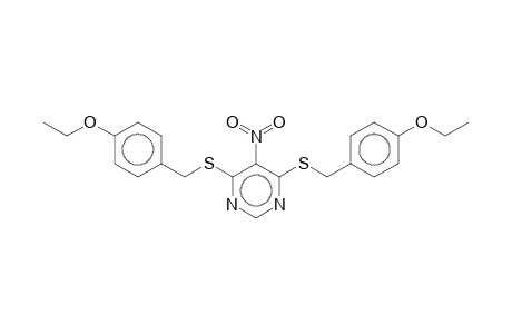 4,6-Bis[(4-ethoxybenzyl)sulfanyl]-5-nitropyrimidine