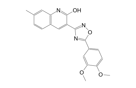 3-[5-(3,4-dimethoxyphenyl)-1,2,4-oxadiazol-3-yl]-7-methyl-2-quinolinol