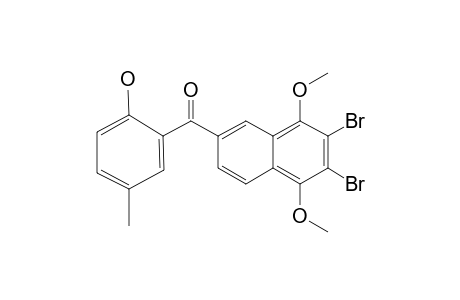 (2-HYDROXY-5-METHYLPHENYL)-(6,7-DIBrOMO-5,8-DIMETHOXYNAPHTH-2-YL)-KETONE