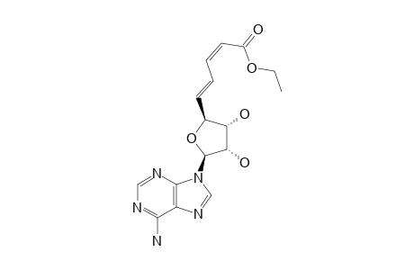 ETHYL-1-(ADENIN-9-YL)-1,5,6,7,8-PENTADEOXY-BETA-D-RIBO-NON-5(E),7(Z)-DIENOFURANURONATE