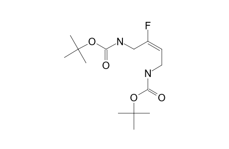 (E)-2-FLUORO-1,4-DI-(TERT.-BUTYLOXYCARBONYL)-AMINO-2-BUTENE