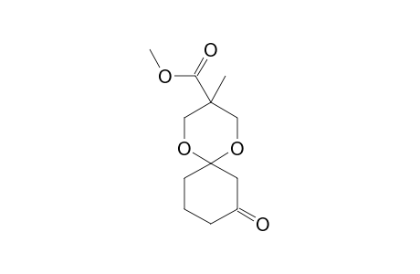 3-Methyl-8-oxo-1,5-dioxaspiro[5.5]undecane-3-carboxylic acid, methyl ester