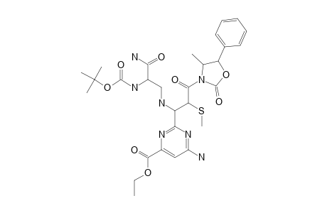 ETHYL-(S)-2-[1-[[(S)-2-[(TERT.-BUTYLOXYCARBONYL)-AMINO]-2-CARBAMOYL]-ETHYL]-AMINO]-2-[((4S,5R)-4-METHYL-5-PHENYL-2-OXAZOLIDINYL)-CARBONYL]-2-(S)-