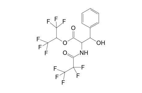 [bis(trifluoromethyl)methyl] N-[(pentafluoroethylcarbonyl]-.beta.-hydroxyphenyl-.alpha.-aminopropanoate