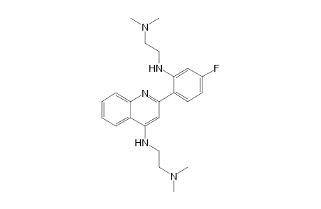 N-[2-(Dimethylamino)ethyl]-2-[2-[[2-(dimethylamino)ethyl]amino]-4-fluorophenyl]quinolin-4-amine