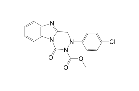 1-oxo-3-p-chlorophenyl-3,4-dihydrobenzo[4,5]imidazo[1,2-d][1,2,4]triazine-2(1H)-formic acid Ester