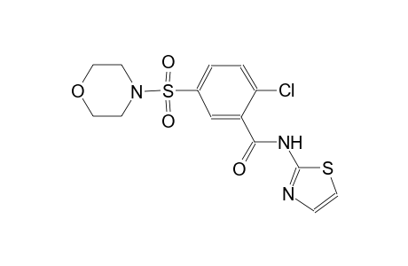 2-chloro-5-(4-morpholinylsulfonyl)-N-(1,3-thiazol-2-yl)benzamide