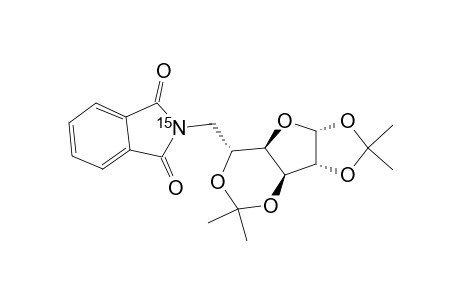 6-Deoxy-1,2:3,5-di-O-isopropylidene-6-phthalimido-15N-.alpha.-D-glucofuranose