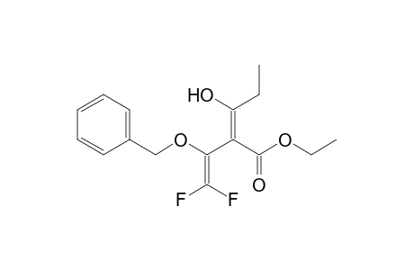 Ethyl 3-Hydroxy-2-(1-benzyloxy-2,2-difluoro-1-vinyl)-2-pentenoate