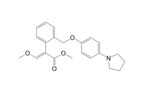 Methyl (E)-3-methoxy-2-[2-[(4-pyrrolidin-1-ylphenoxy)methyl]phenyl]prop-2-enoate