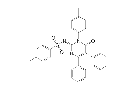 5,6-Diphenyl-3-(p-tolyl)-2-(tosylimino)-2,3-dihydropyrimidin-4(1H)-one