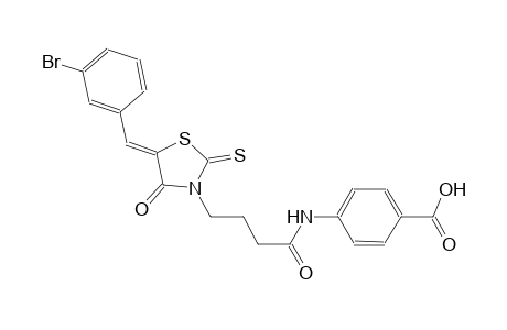 benzoic acid, 4-[[4-[(5Z)-5-[(3-bromophenyl)methylene]-4-oxo-2-thioxothiazolidinyl]-1-oxobutyl]amino]-