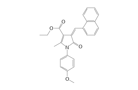 (4Z)-1-(4-methoxyphenyl)-2-methyl-4-(1-naphthalenylmethylidene)-5-oxo-3-pyrrolecarboxylic acid ethyl ester
