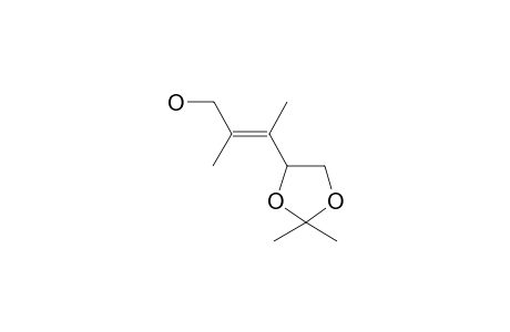 (E)-3-(2,2-dimethyl-1,3-dioxolan-4-yl)-2-methylbut-2-en-1-ol