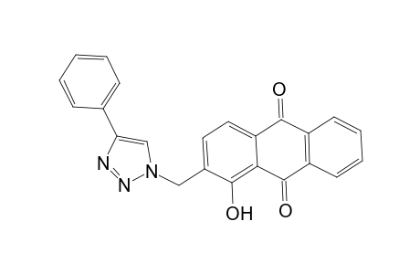 1-Hydroxy-2-[(4-phenyl-1H-1,2,3-triazol-1-yl)methyl]anthra-9,10-quinone