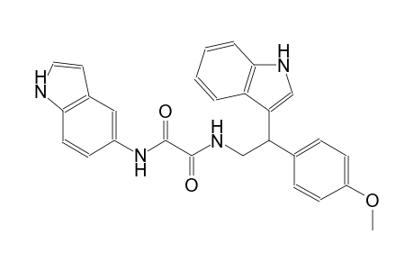 ethanediamide, N~1~-(1H-indol-5-yl)-N~2~-[2-(1H-indol-3-yl)-2-(4-methoxyphenyl)ethyl]-