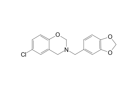 3-(1,3-Benzodioxol-5-ylmethyl)-6-chloro-3,4-dihydro-2H-1,3-benzoxazine