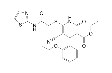 3-pyridinecarboxylic acid, 5-cyano-4-(2-ethoxyphenyl)-1,2,3,4-tetrahydro-2-oxo-6-[[2-oxo-2-(2-thiazolylamino)ethyl]thio]-, ethyl ester