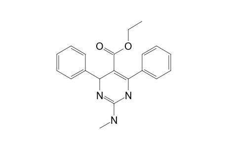 ethyl 2-methylamino-4,6-di(phenyl)-1,4-dihydropyrimidine-5-carboxylate
