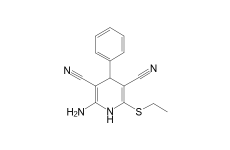 2-Amino-6-(ethylthio)-4-phenyl-1,4-dihydropyridine-3,5-dicarbonitrile